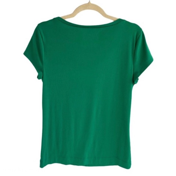 The Limited Green Scoop Neck Short Sleeve Top LIKE NEW! - Picture 3 of 9